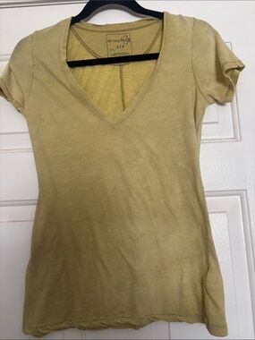 We The Free Short-Sleeve V-Neck Tee in Olive